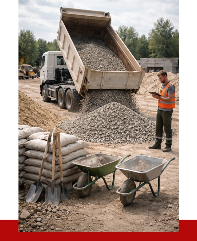 Доставка нерудных материалов в Новокубанске от 1248 руб. | ПРОНЕРУДНкб