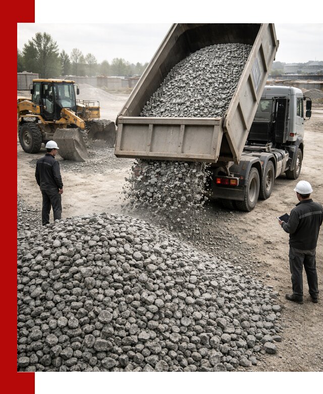 Доставка гранитного щебня фракции 20-40 в Новокубанске