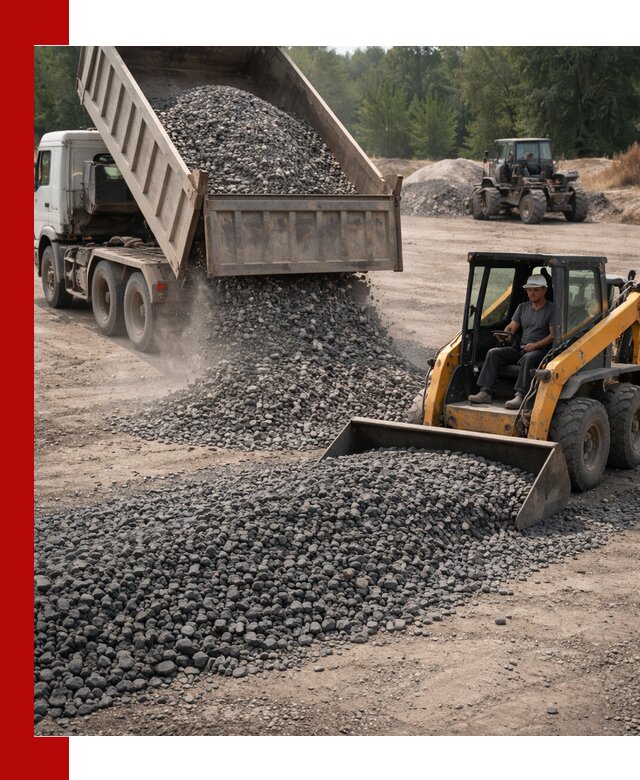 Гранитный щебень фракция 40-70 с доставкой в Новокубанске