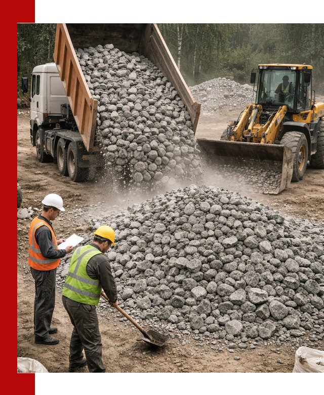 Гранитный щебень фракция 70-150 доставка в Новокубанске