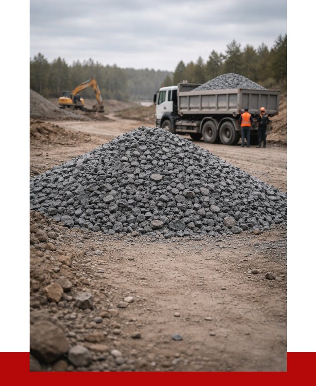 Щебень габбро диабаз фракция 40-70 в Новокубанске от 2288 р-ПРОНЕРУДНкб