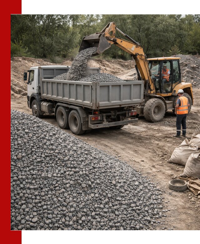 Доставка гравийного щебня в Новокубанске оптом и в розницу