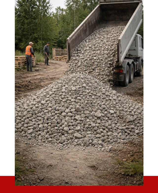 гравийный щебень фракция 70-120 в Новокубанске от 2548 р. ПРОНЕРУДНкб