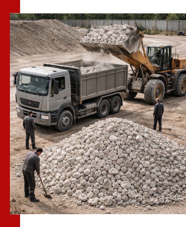 Известняковый щебень фракция 70–150 с доставкой в Новокубанске