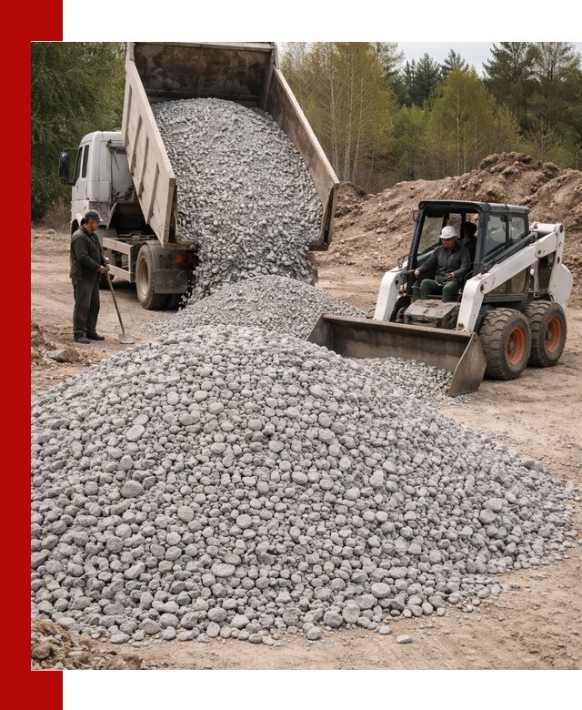 Доставка доломитового щебня в Новокубанске напрямую от карьера