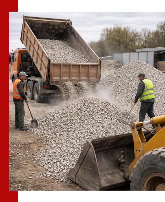 Доломитовый щебень фракции 5-20 с доставкой в Новокубанске