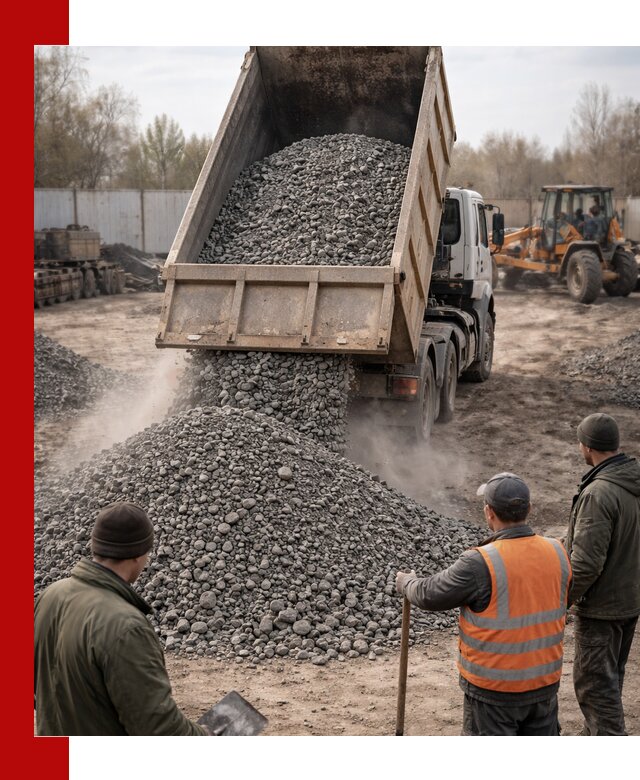 Доставка шлакового щебня в удобные сроки по выгодной цене в Новокубанске
