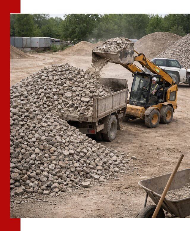 Доставка вторичного щебня в Новокубанске для строительных работ