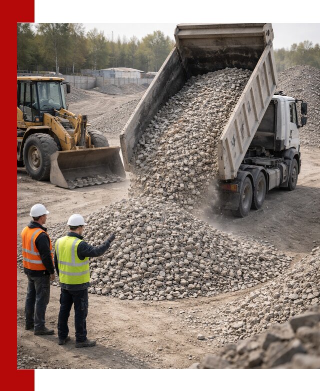 Вторичный щебень фракция 40–70 доставка в Новокубанске