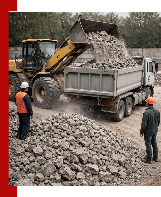 Вторичный щебень фракция 70–150 в Новокубанске с доставкой