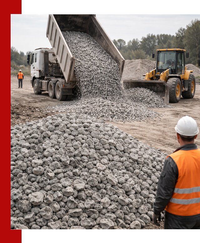 Доставка бетонного щебня фракции 20-40 в Новокубанске