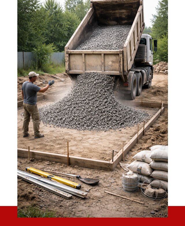 Купить щебень для фундамента в Новокубанске от 4679 р. | ПРОНЕРУДНкб