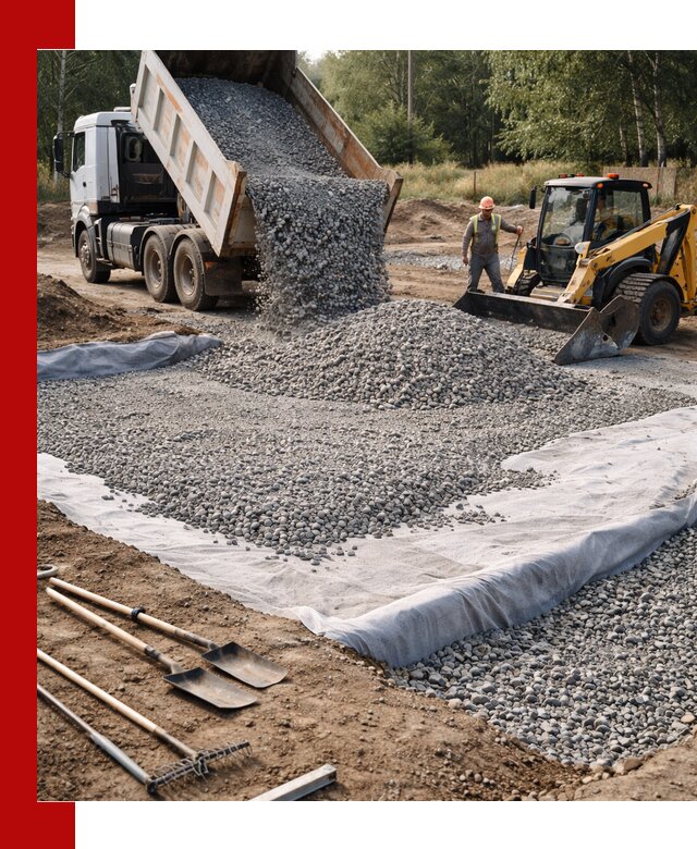 Щебень для фундамента с доставкой в Новокубанске