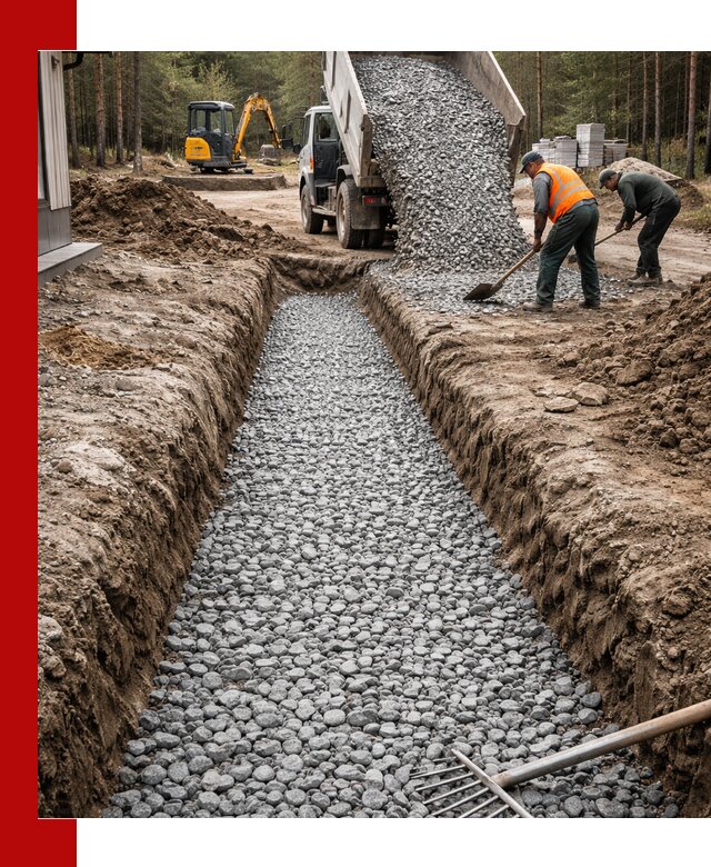 Щебень для дренажа с доставкой в Новокубанске высокого качества