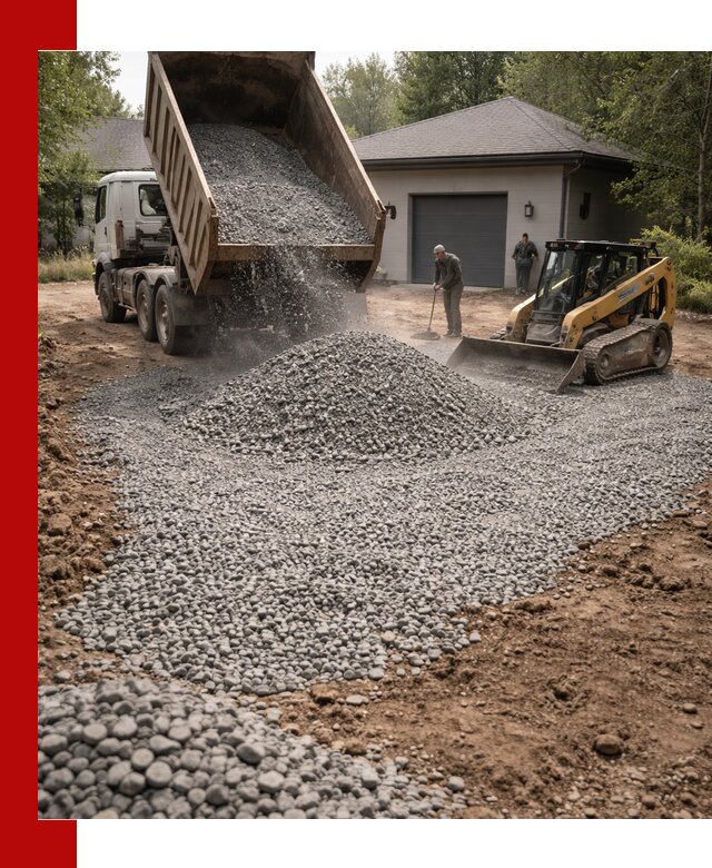 Щебень для парковки в Новокубанске: доставка и укладка качественного материала