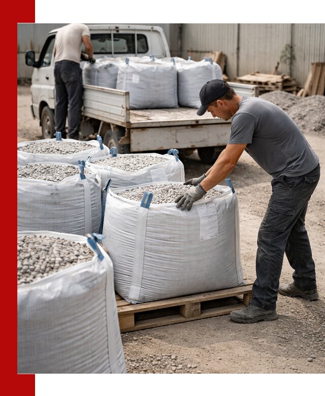 Доставка щебня в мешках по выгодным ценам в Новокубанске