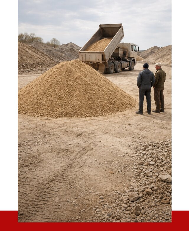 Карьерный песок крупнозернистый в Новокубанске от 8838 р | ПРОНЕРУДНкб