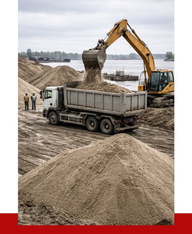 Купить речной песок навалом в Новокубанске от 1872 р., ПРОНЕРУДНкб