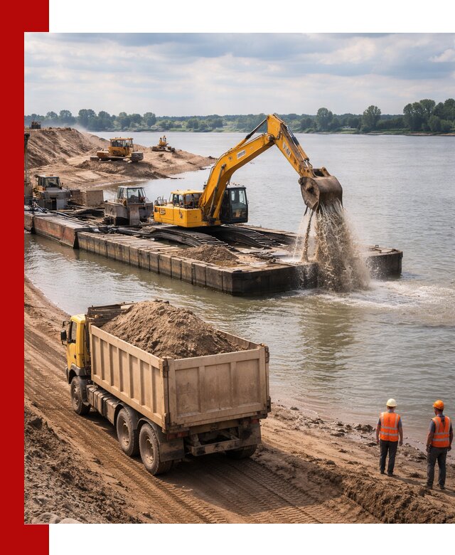 Намывной песок с доставкой в Новокубанске оптом и в розницу