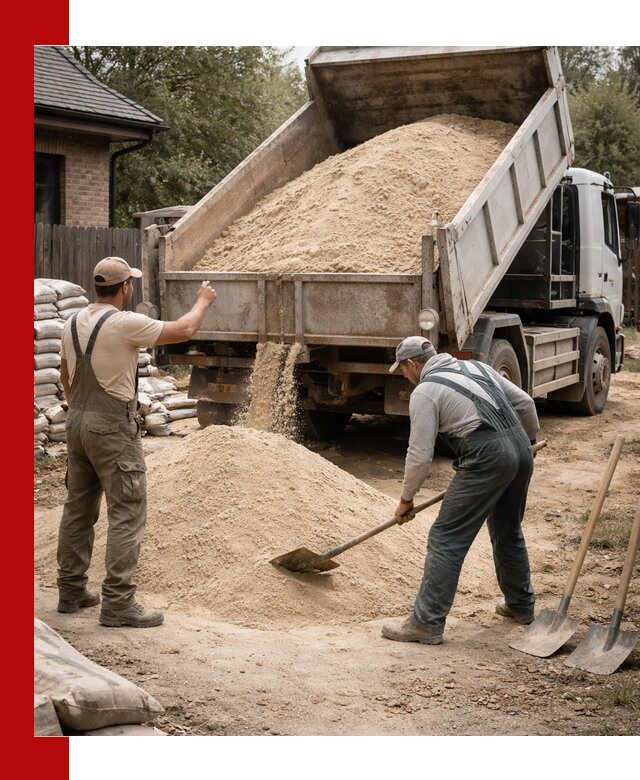 Песок для штукатурки с доставкой в Новокубанске качественный и чистый