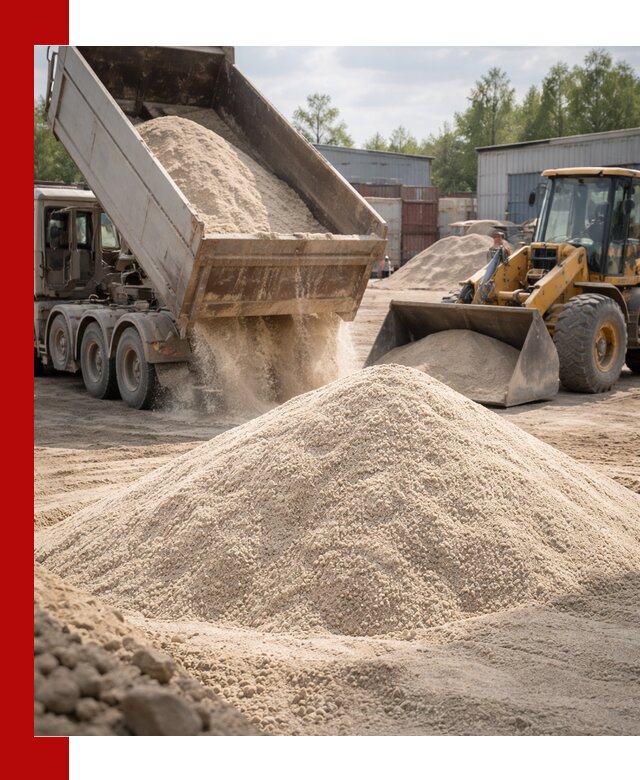 Кварцевый песок с доставкой в Новокубанске для строительных работ