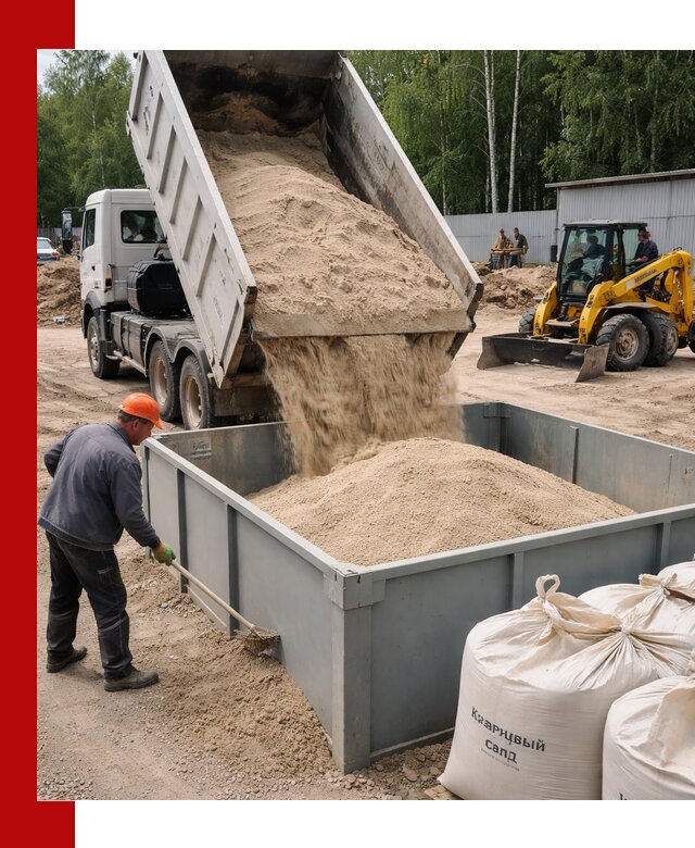 Кварцевый песок для фильтра в Новокубанске — доставка и качество