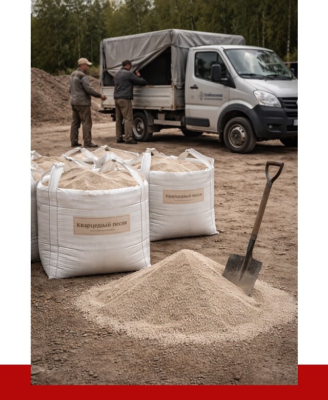 Кварцевый песок для пескоструя в Новокубанске от 4679 р. | ПРОНЕРУДНкб