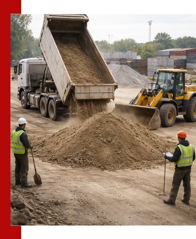 Доставка и продажа пескогрунта оптом и в розницу в Новокубанске