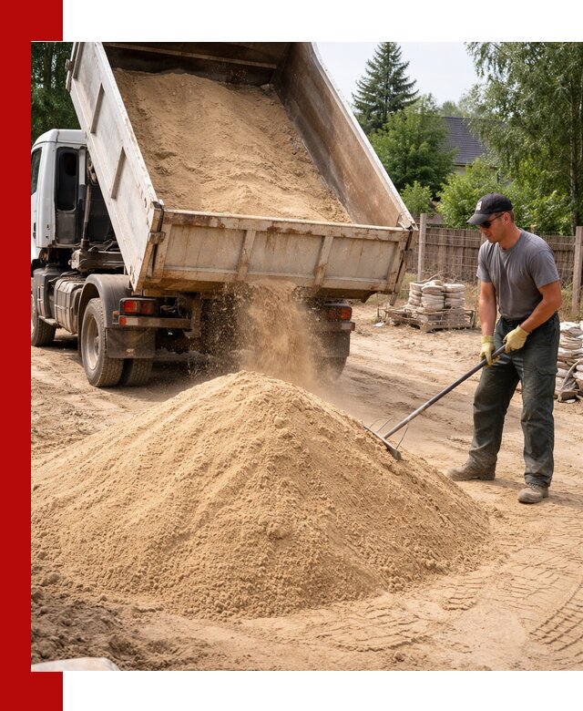 Доставка сухого песка самосвалами в Новокубанске