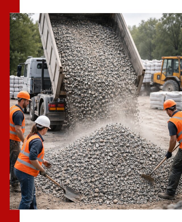 Доставка гравия и камня в Новокубанске оптом и в розницу