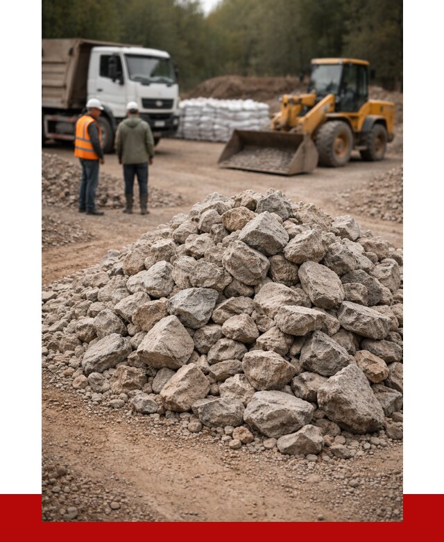 Купить бутовый камень с доставкой в Новокубанске от 2392 р. | ПРОНЕРУДНкб