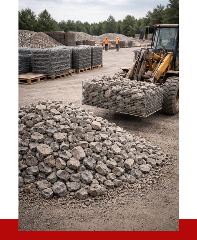 Камень для габионов фракция 70-150 в Новокубанске от 4367 р. | ПРОНЕРУДНкб