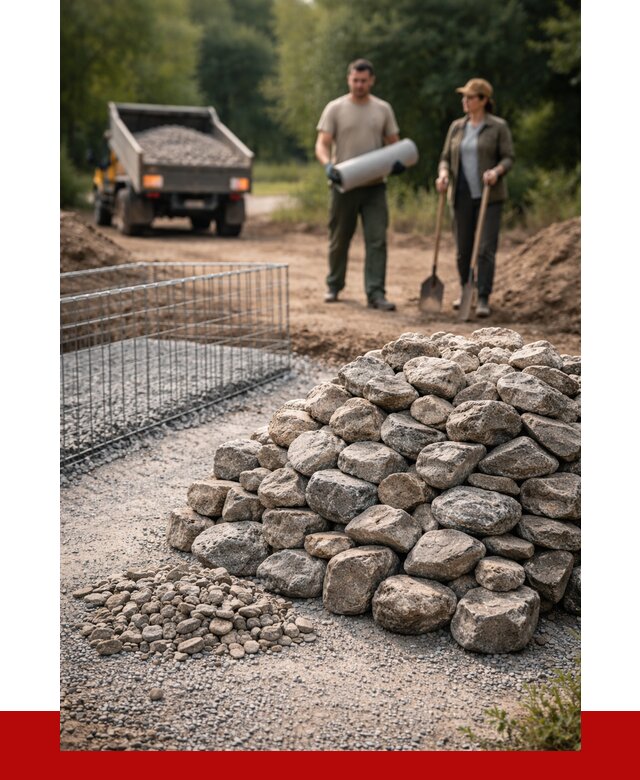 Камень для габионов фракция 100-200 в Новокубанске от 4991 р. | ПРОНЕРУДНкб