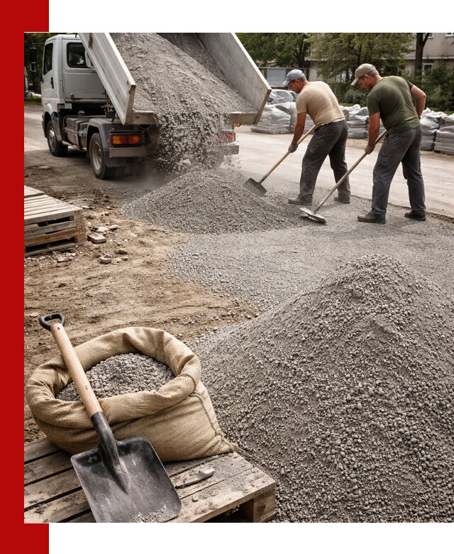 Отсев для тротуарной плитки в Новокубанске — доставка и укладка