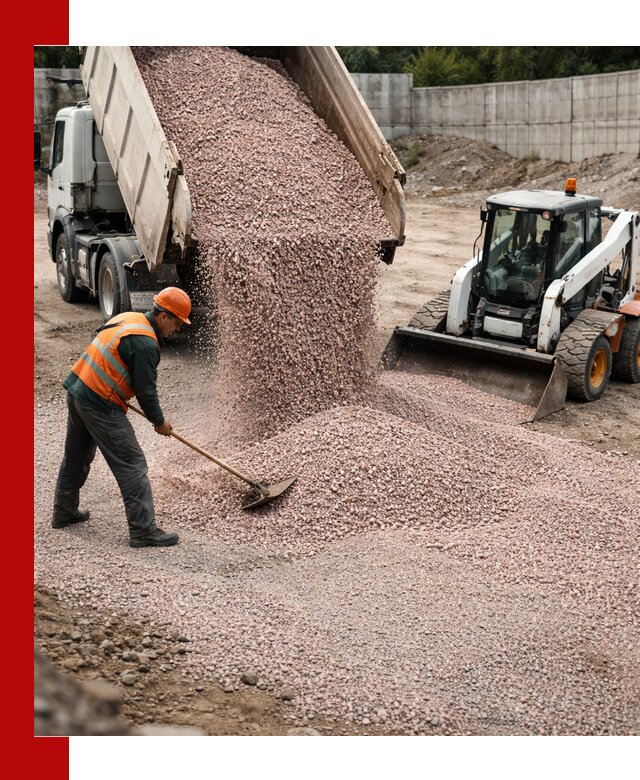 Крошка розовый гранит с доставкой в Новокубанске от производителя