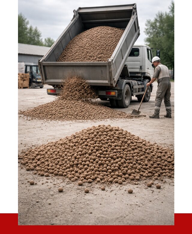 Керамзит с доставкой в Новокубанске от 4367 р. за м3 | ПРОНЕРУДНкб