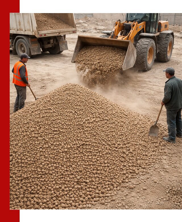 Керамзит фракция 10-20 с доставкой в Новокубанске