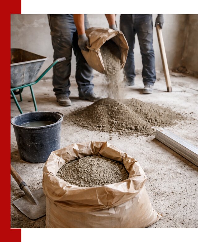 Доставка сухой смеси для стяжки в Новокубанске