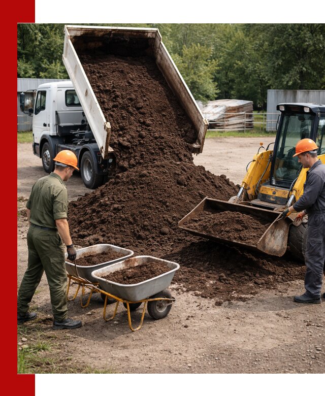 Доставка торфо-земляной смеси в Новокубанске для огорода и ландшафта