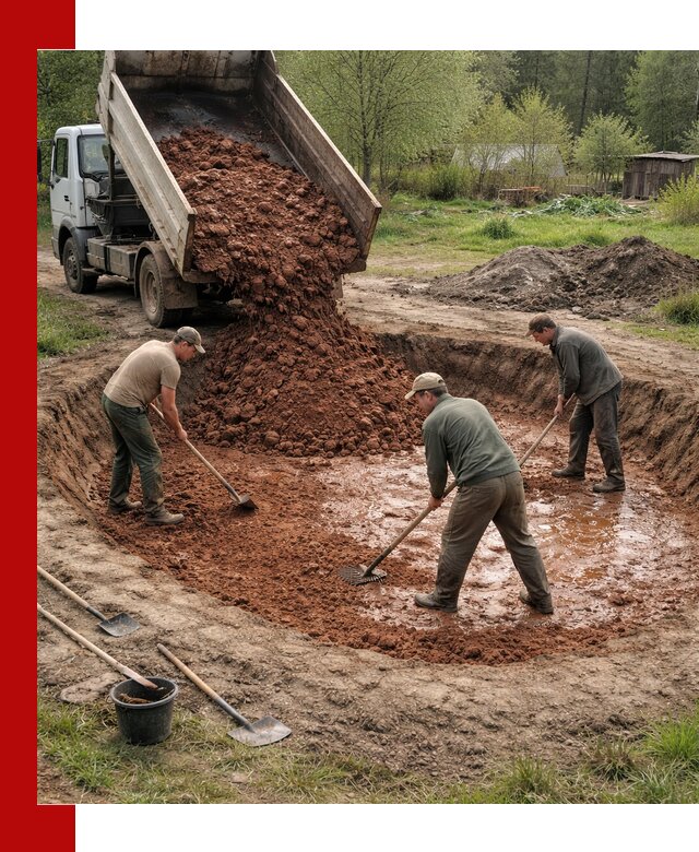 Купить качественную глину для пруда в Новокубанске