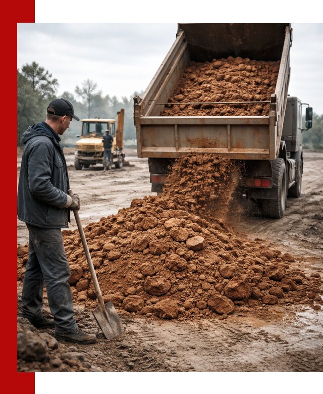Глина для засыпки в Новокубанске с доставкой самосвалами