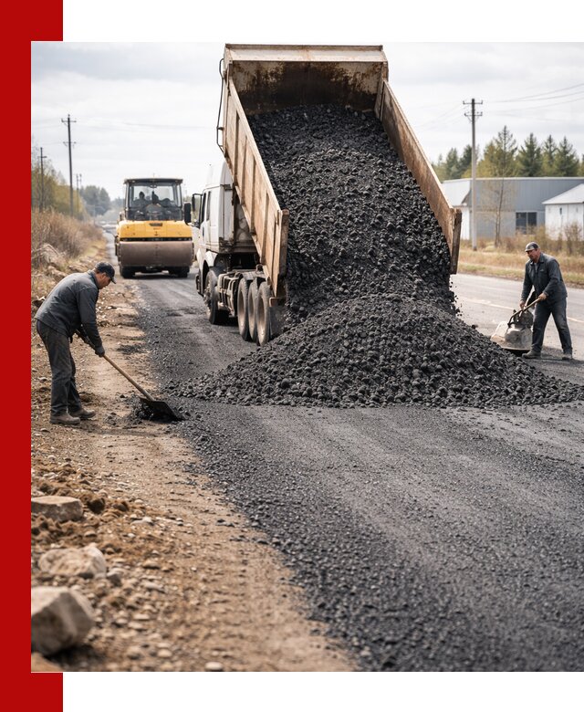 Асфальтовая крошка для дорог в Новокубанске — поставка и доставка
