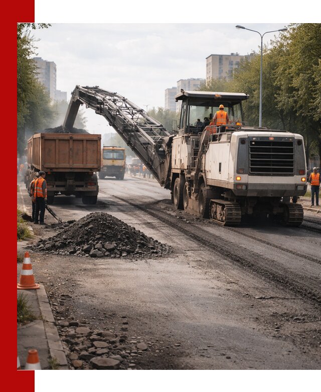 Фрезерованный асфальт в Новокубанске — удаление и вывоз старого покрытия