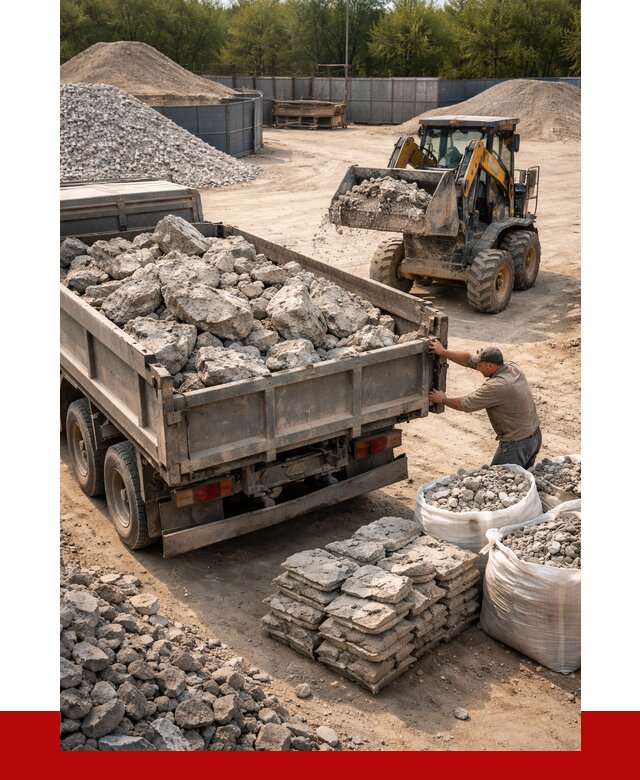 Купить бой бетона с доставкой в Новокубанске от 4991 р. | ПРОНЕРУДНкб