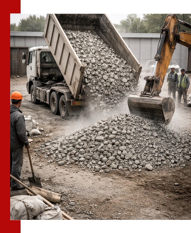 Доставка дробленого бетона в Новокубанске оптом и в розницу