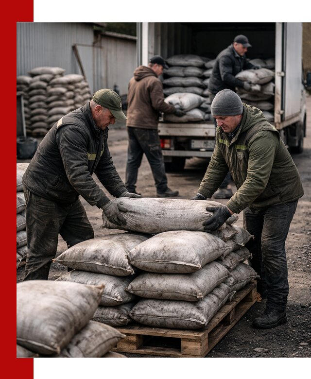 Доставка угля в мешках по выгодным ценам в Новокубанске