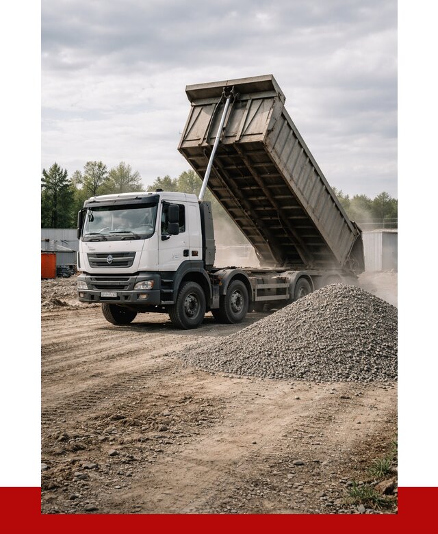 Доставка самосвалом 40 кубов в Новокубанске от 9358 р. | ПРОНЕРУДНкб