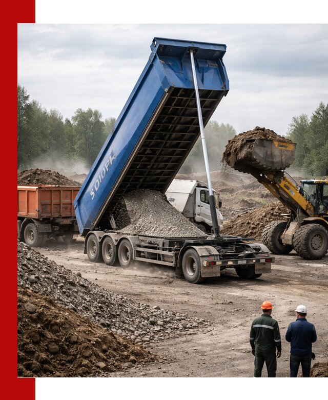 Аренда тонар 40 тонн в Новокубанске с доставкой материалов