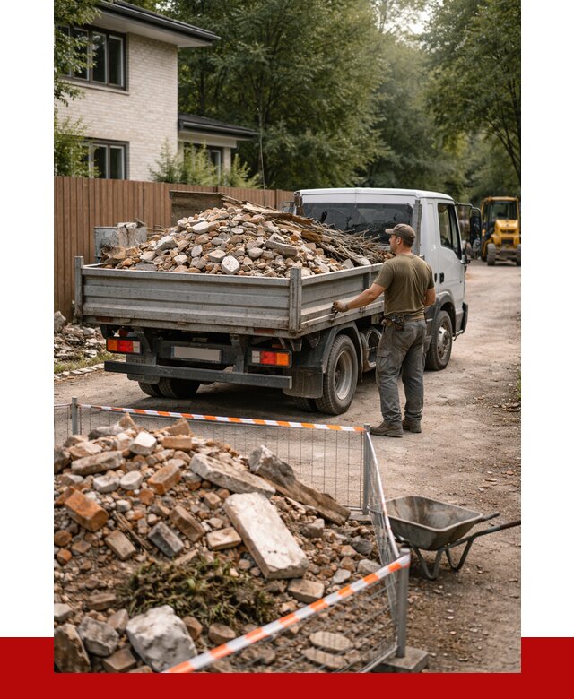 Вывоз строительного мусора с погрузкой в Новокубанске от 7799 р | ПРОНЕРУДНкб