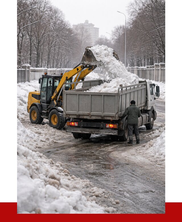 Вывоз снега с погрузкой в Новокубанске от 3639 р. ПРОНЕРУДНкб